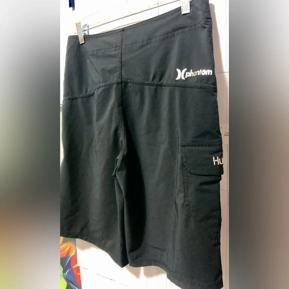 🎯Hurley Black Silver Phantom One & Only Board Shorts